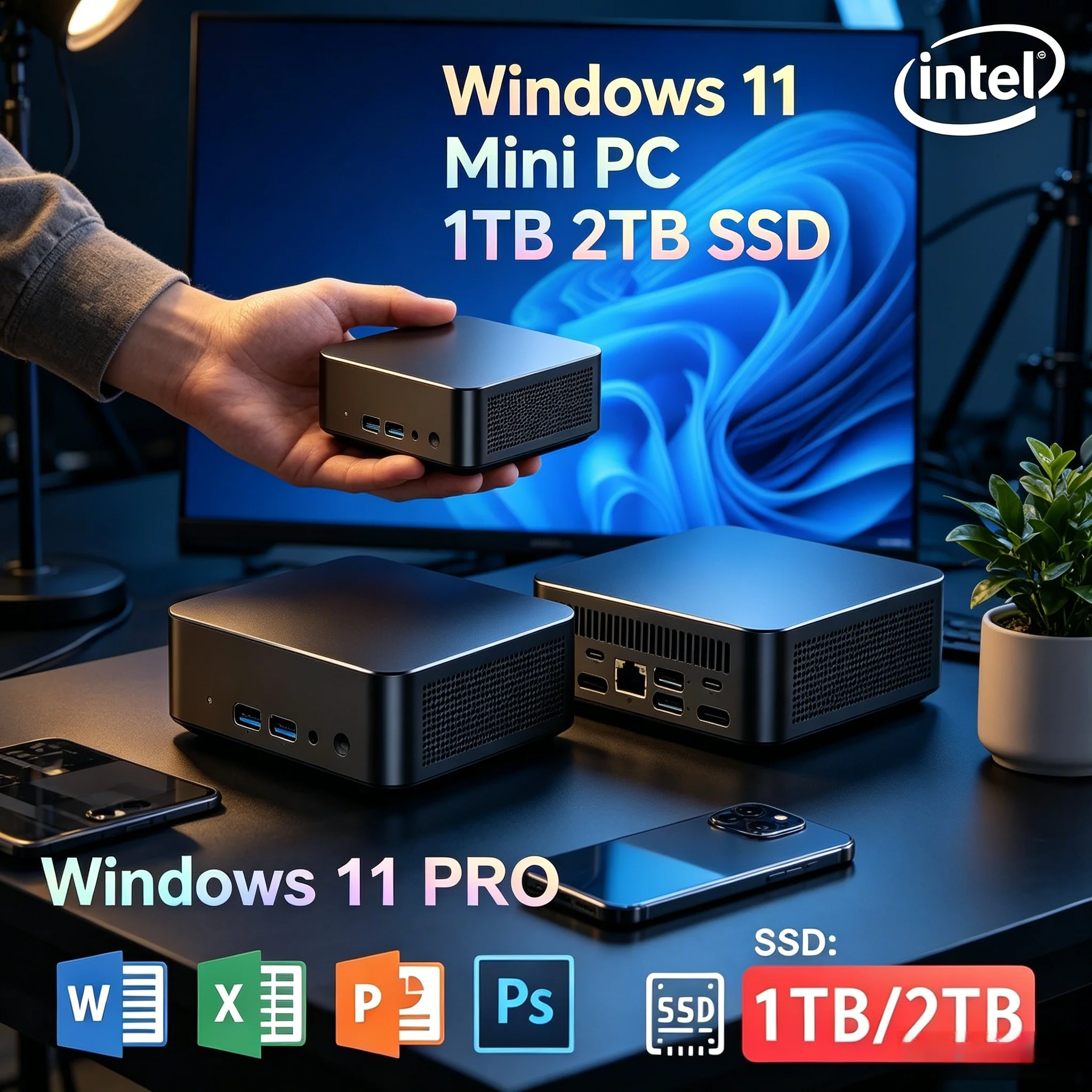 

Laptop High Efficiency Silent Mini Host I9-10980HK Core Multifunctional Home Entertainment Study PC