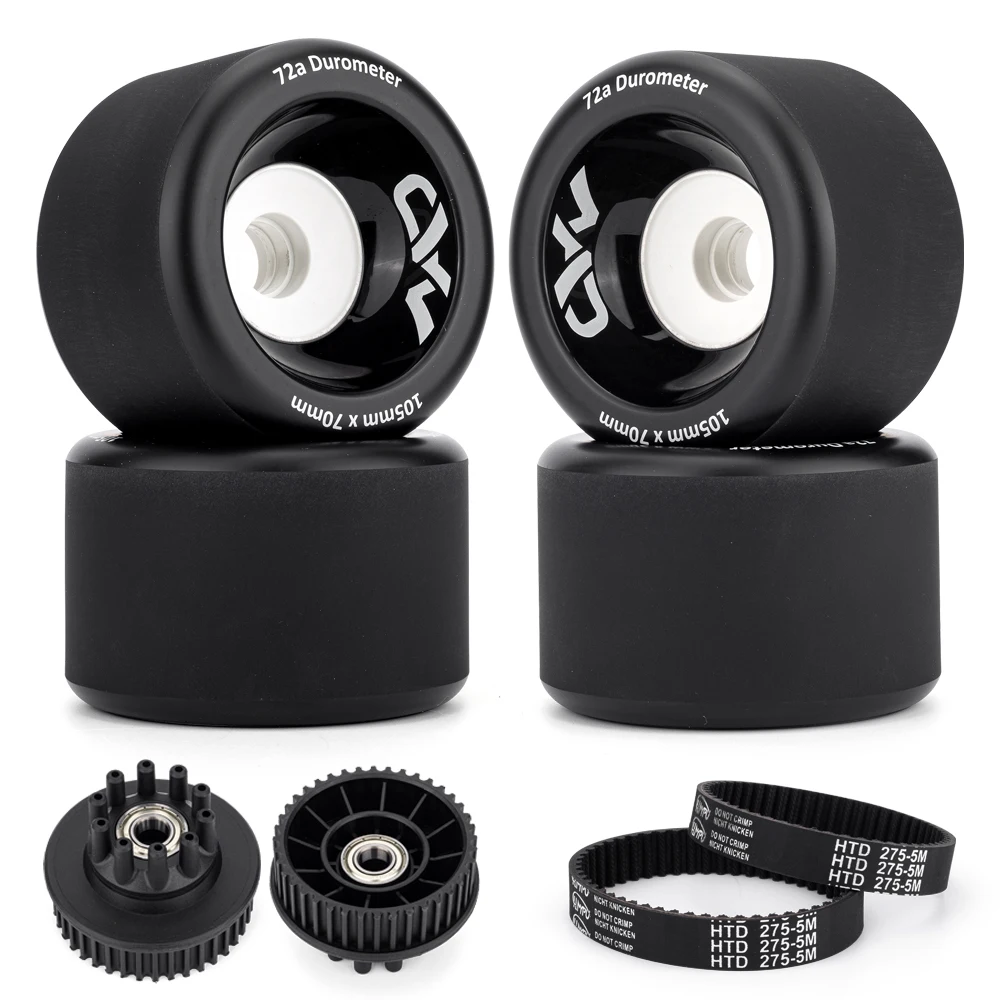 

Original Mad Wheels V2 Skateboard Wheels 105mm Diameter 70mm Contact Patch 72A for Electric Skateboards & Longboards