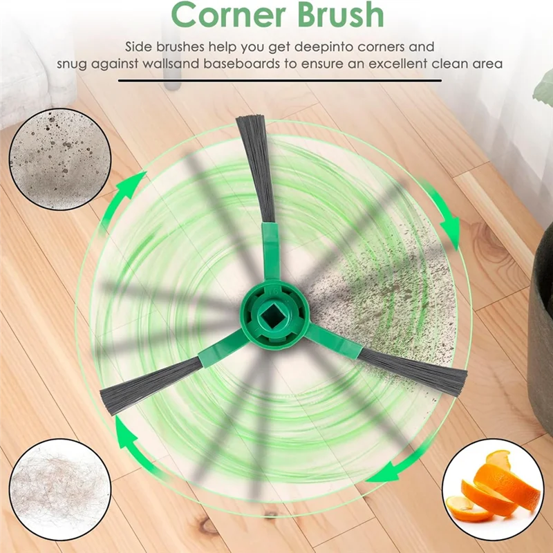 

ABGH-For Irobot Roomba Combo Essential Series Q0120 Y0140 Y0110 Q011 Robot Vacuum Cleaner Accessories Roller Side Brush Filter