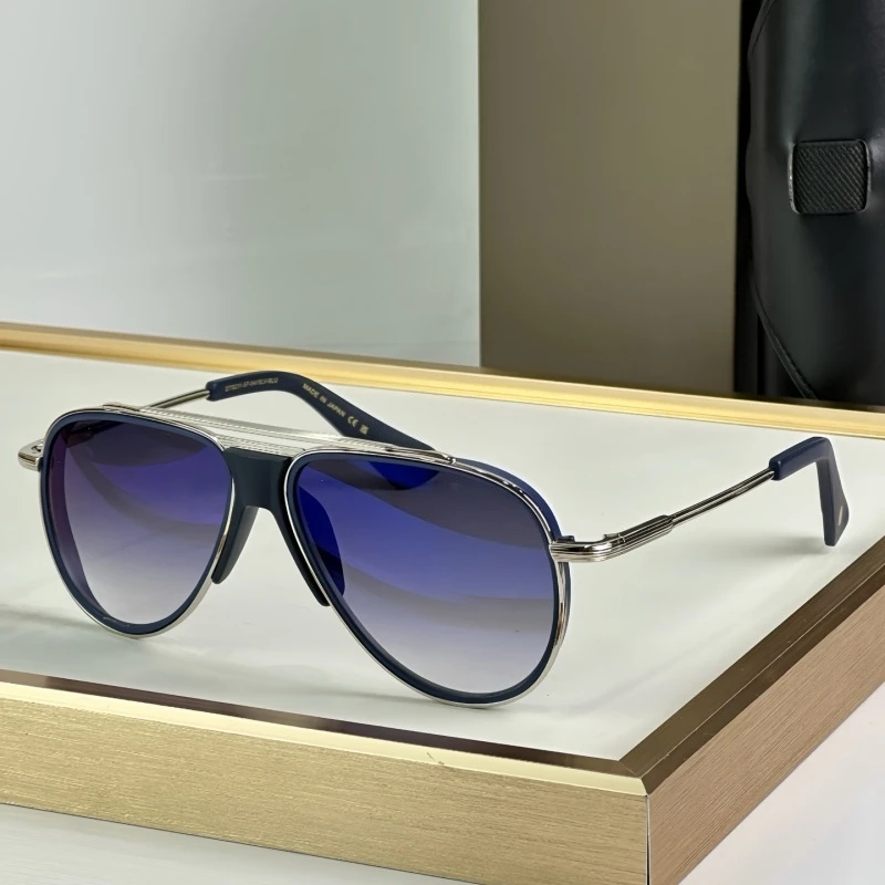 

DTS211 Sunglasses Oval Luxury Style Luxury Designer Brand Alloy Pilot Men Sunglasses Women Fashion Outdoor Eyewear Shades