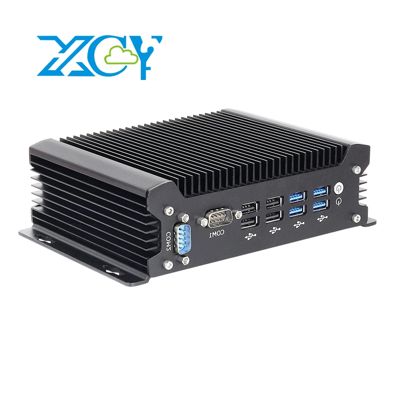 Fanless Industrial PC Intel Core 12th i5-1235U 2x Serial RS232 2x Gigabit Ethernet 8x USB Ports WiFi SIM 4G LTE Windows 10/11