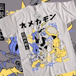 Omnimon Digimon Adventure T-shirt Guilmon Digimon Adventure Anime Shirt All Size