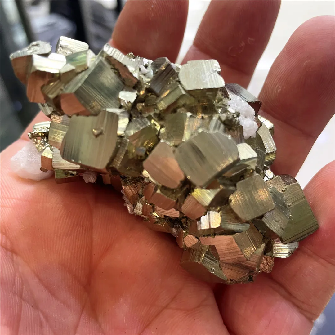 Peru Top Quality Natural Pyrite Mineral Cubes Raw Specimens Chakra Decoration Wealth Collections Occult Supplies Bulk Sell 2025