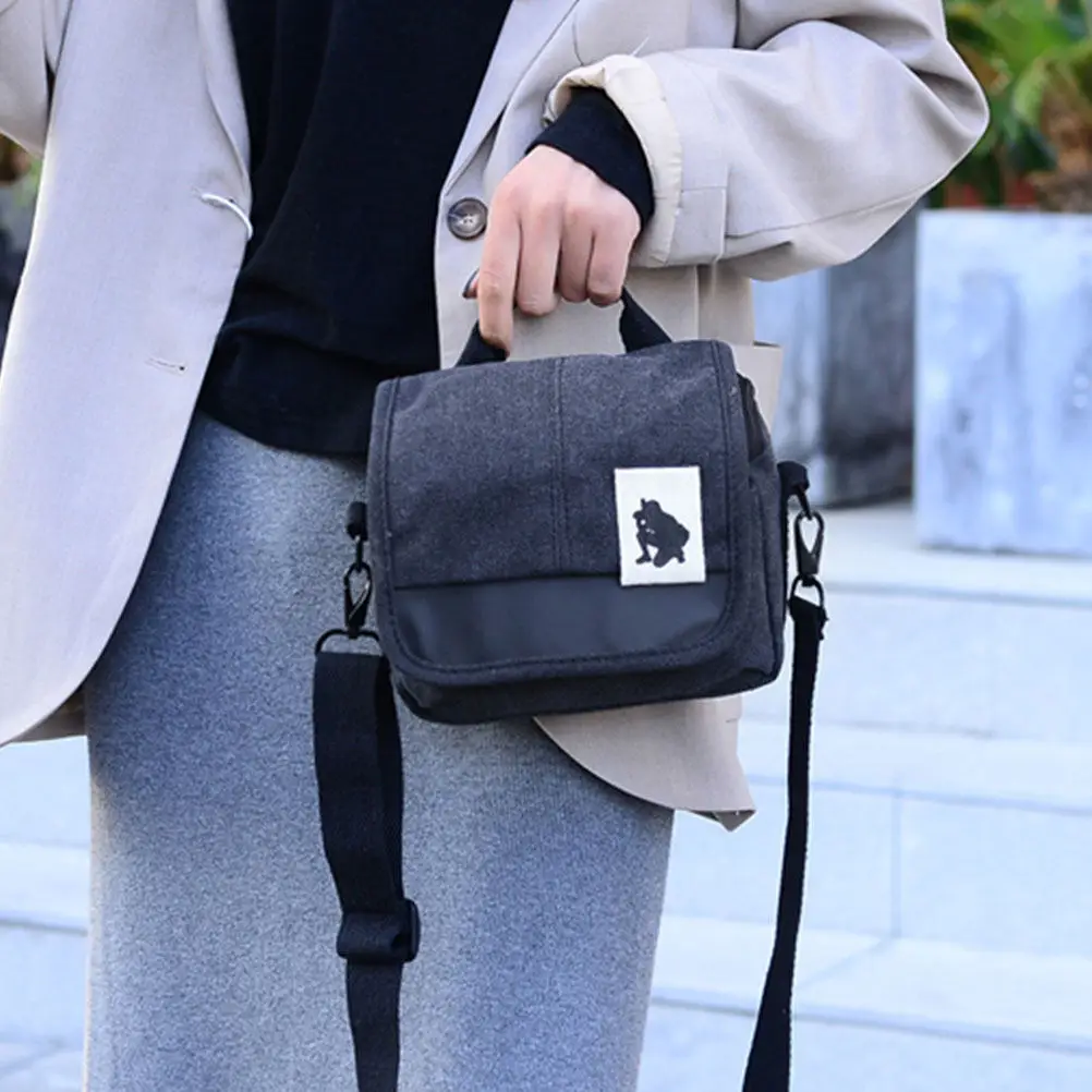 

Водонепроницаемая холщовая сумка-чехол для камеры с портативным плечевым ремнем для хранения DSLR и беззеркальных камер для использования на улице