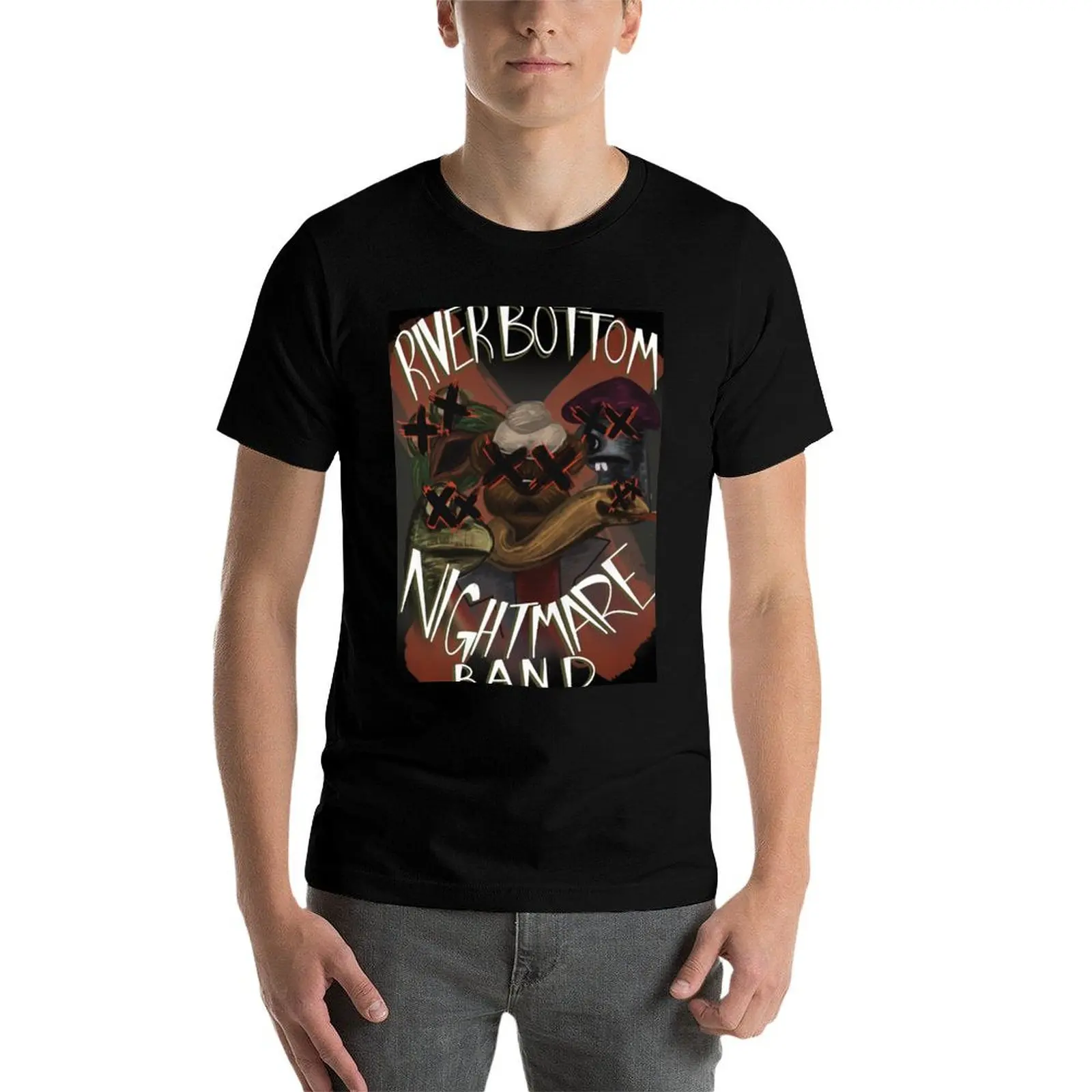 

River Bottom Nightmare Band T-Shirt anime tshirt t shirts for man cotton man t shirt luxury T-Shirt