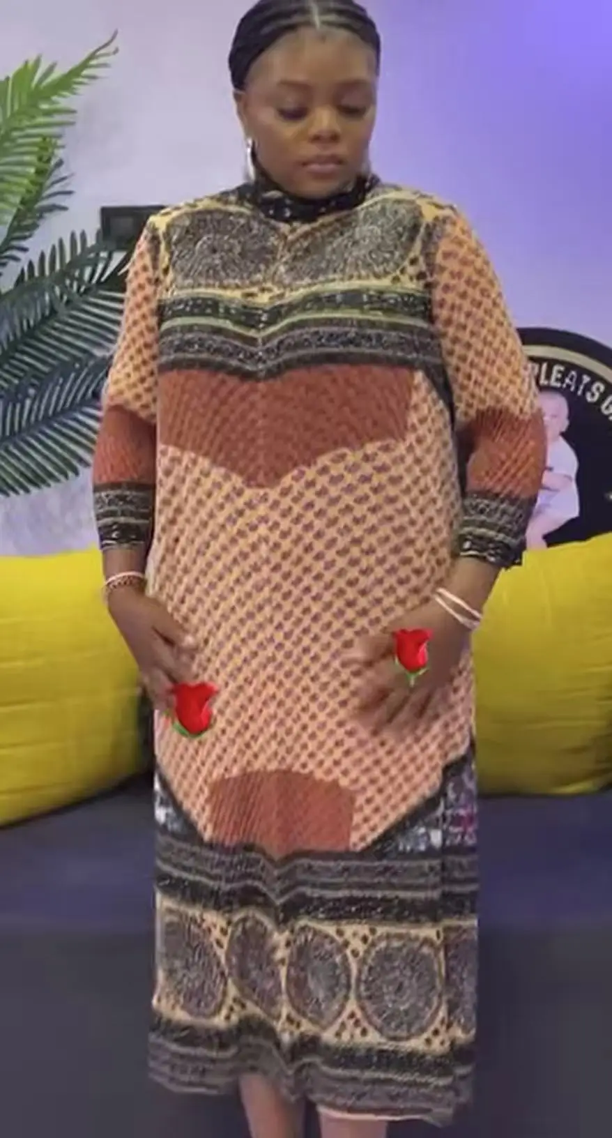 

Осень 2023, новое плиссированное плиссированное платье в стиле ретро с рыбьей чешуей, элегантное свободное длинное платье с высоким воротом и рукавом семь четвертей, женская одежда