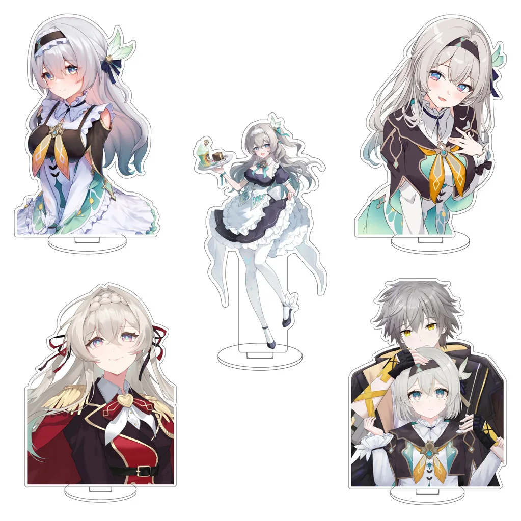 Anime de 16 cm ‌ Honkai: Star Rail Firefly Kafka Sparkle Trailblazer Cos Figurine en acrylique sur support, ornements de bureau, cadeaux mignons