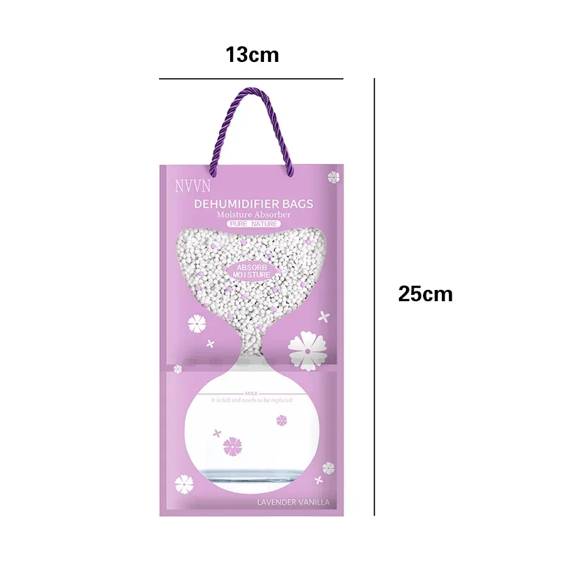 6/12Pcs Moisture Absorption Anti-mold Desiccant Bag Household Hanging Moisture Absorbent Bag Closet Wardrobe Dehumidifier