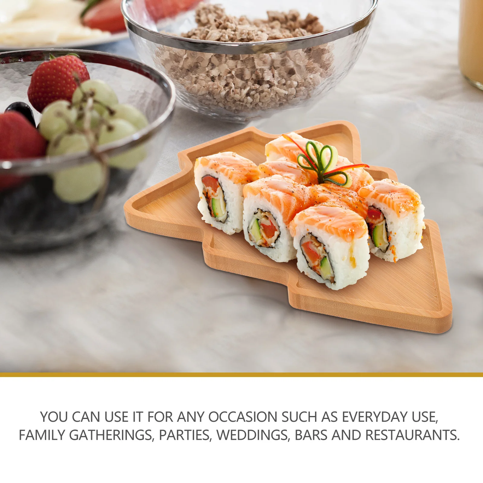 

Christmas Tree Food Plate Safe Material Festive Dining Experience Family Gatherings Decorative Christmas Tree Dish