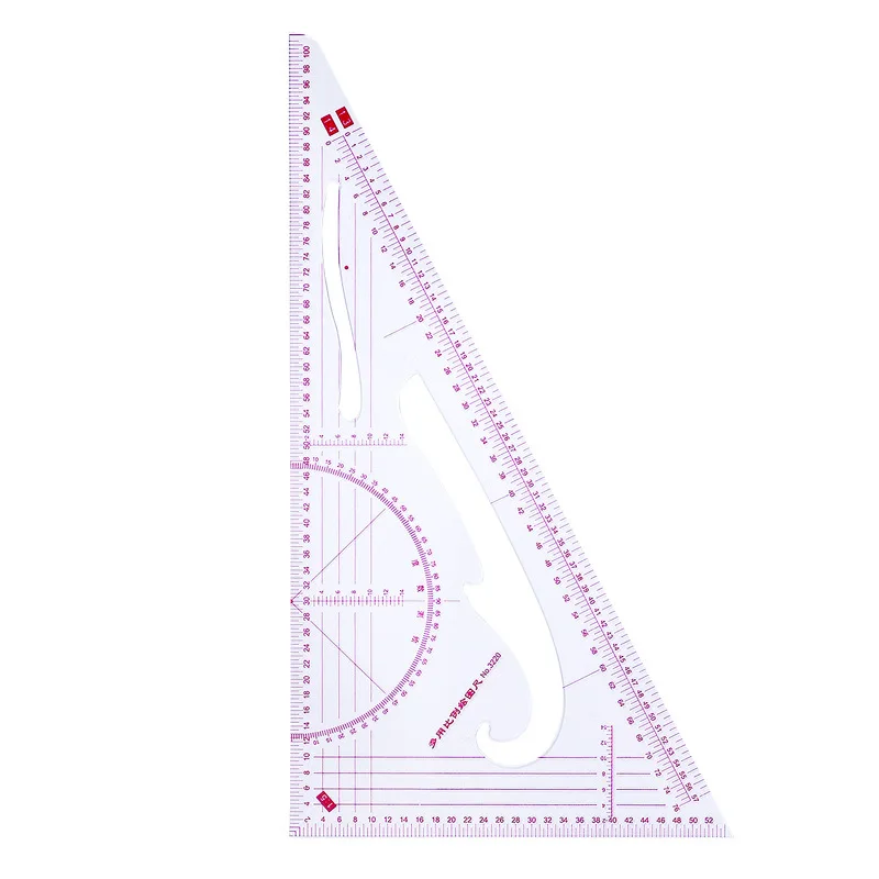 Triangular Scale Ruler for Clothing, Share 90 Degrees, 1Pc, 1: 3, 1: 4, 1: 5