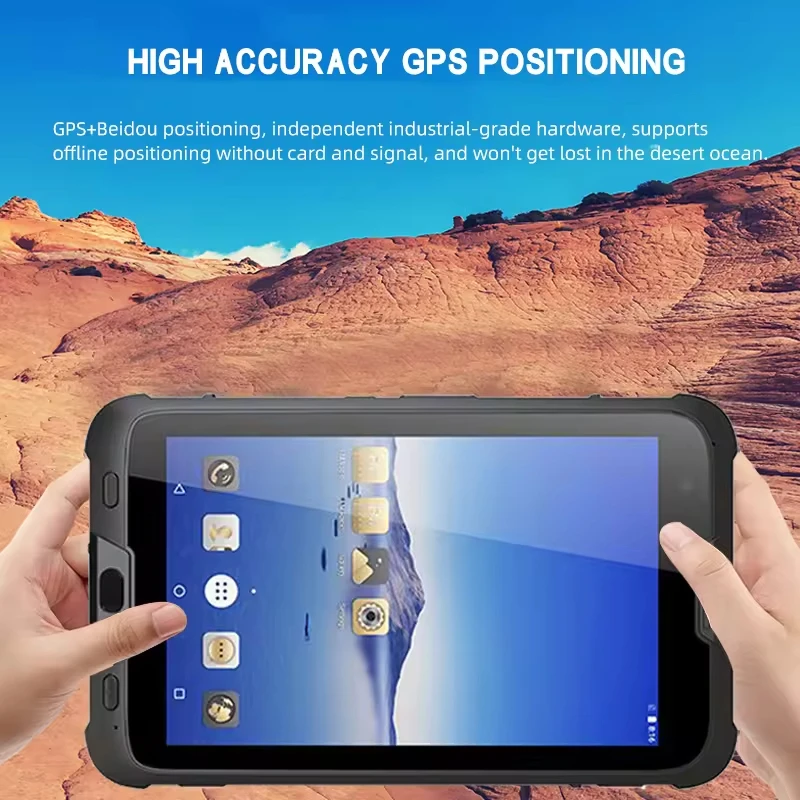 OEM IP65 Waterproof Android Shockproof Dustproof 1200*800 Fingerprint Scan Industrial  8 Inch Rugged Tablet PC