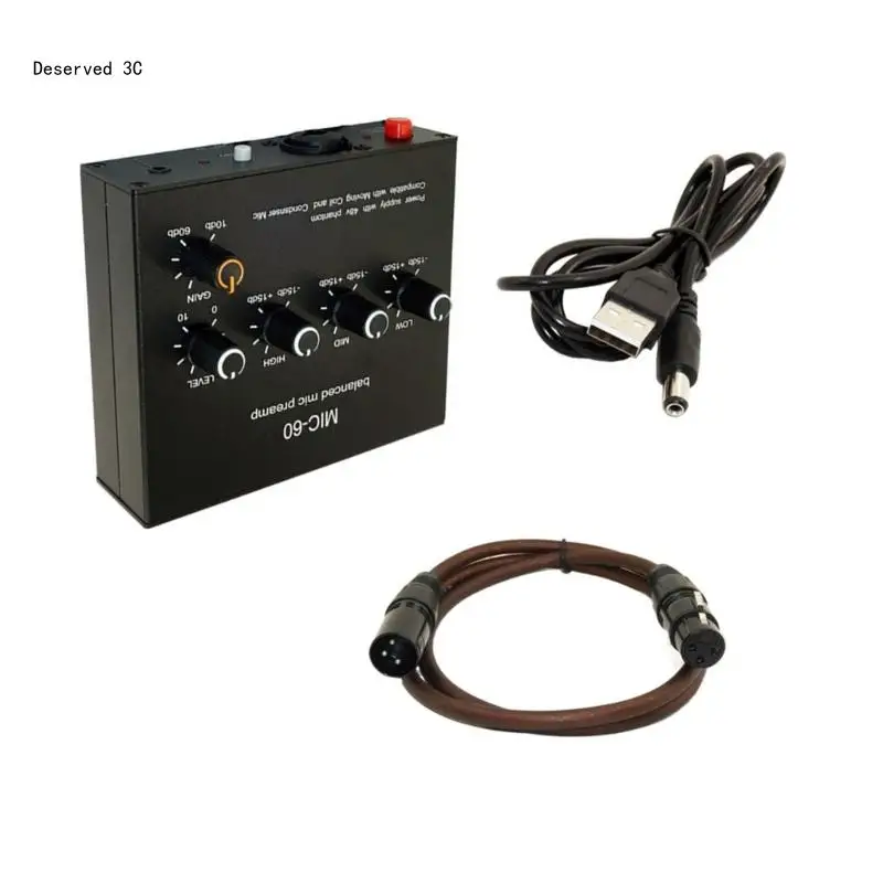 Balanced Dynamic Microphone Amplifier for Clear Sound Sensitivity Recording