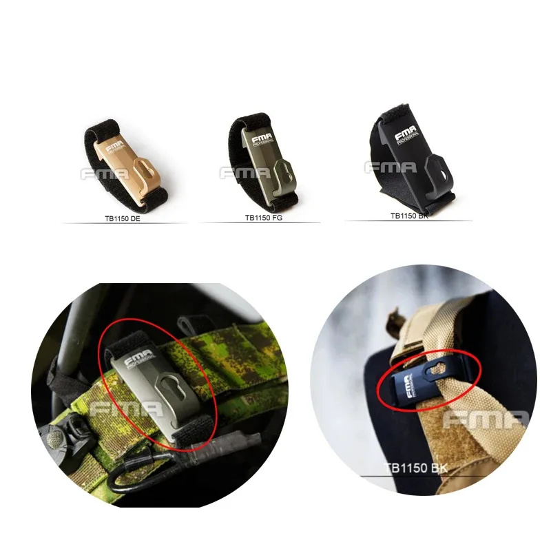

Tactical 1PC FMA Aluminum Hook Loop Shoulder Mount Sling Fixed Anchor Clip Molle Chest Rig Accessory