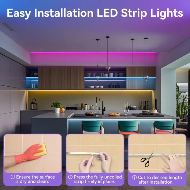 Bluetooth USB LED Strip Light 5050 SMD 5V RGB LED Lights Flexible LED Lamp Tape Ribbon TV Backlight Diode for Home Room Decor