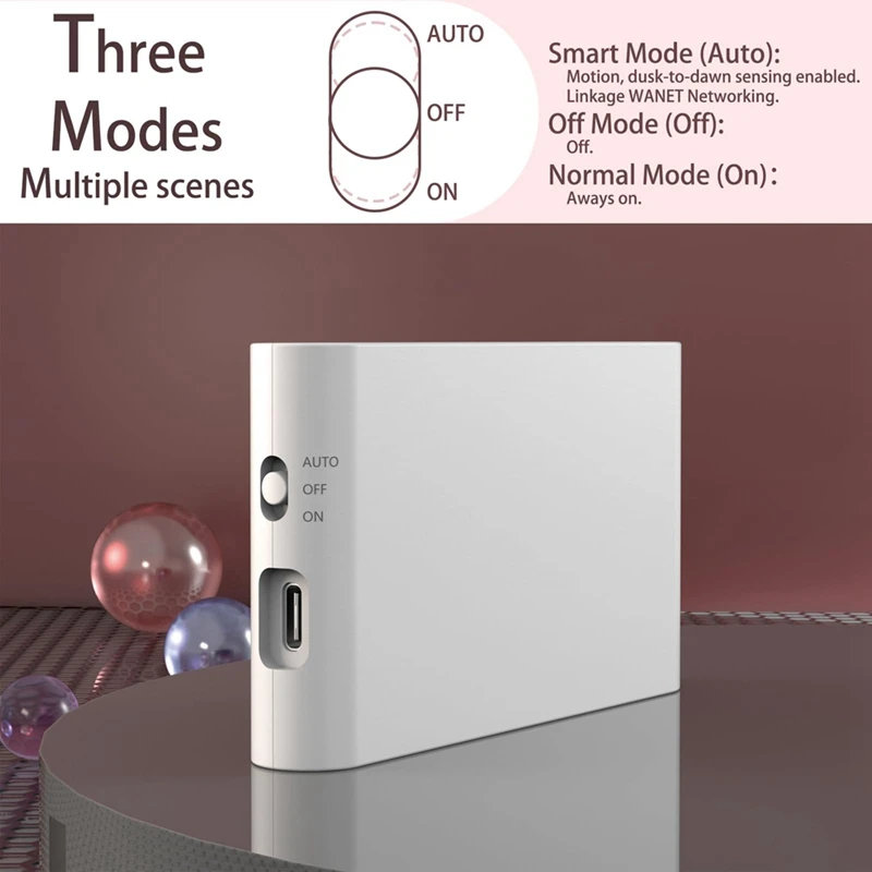 BAAG-ชาร์จ Motion Sensor สมาร์ท LED Night Light Eye Protection โคมไฟข้างเตียงสําหรับห้องนอน Corridor Cabinet Lighting