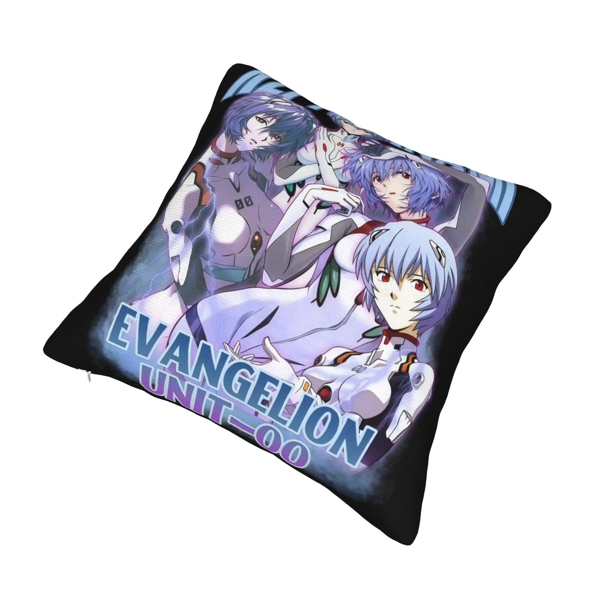 Fashion Neon Genesis Evangelion EVA Anime  Cushion Covers 45x45cm Soft Japanese Throw Pillow Case for Sofa Car Square Pillowcase