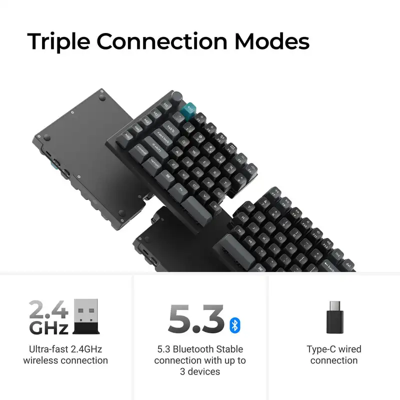 Keychron Q11 Ultra 8K Split Wireless Custom Mechanical Keyboard