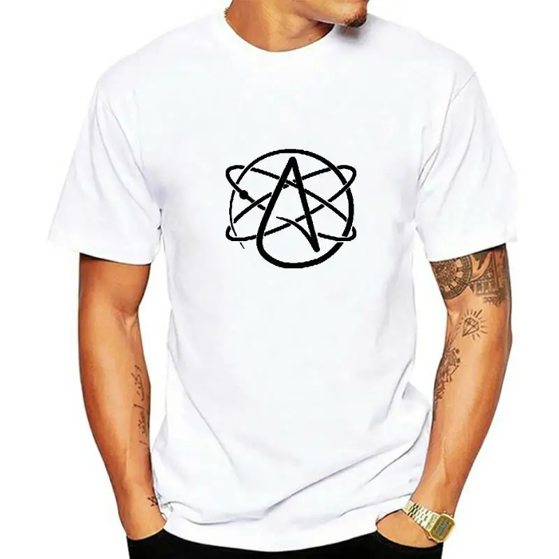 ATHEISM SYMBOL- Atheist Non-believer sceptic unbeliever heretic logo Womens T-shirt from FatCuckoo- FTS1634 ideal