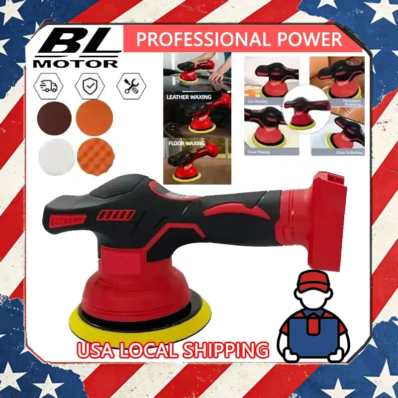 

For Milwaukee Cordless Polisher 8 Gears Digital Display Electric Polisher Auto Car Waxing Polishing Machine 18V Lithium Battery