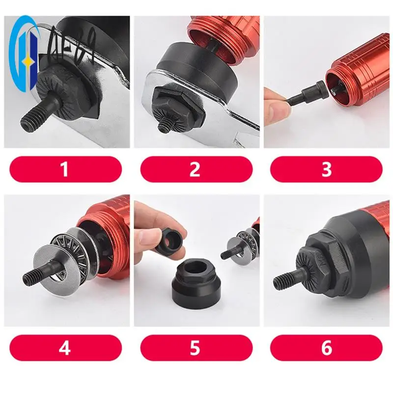 

AF89-Rivet Nut Gun Riveting M3-M8 Cordless Riveting Drill Electric Adapter Insert Nut Tool For Household Metal Handle Parts A