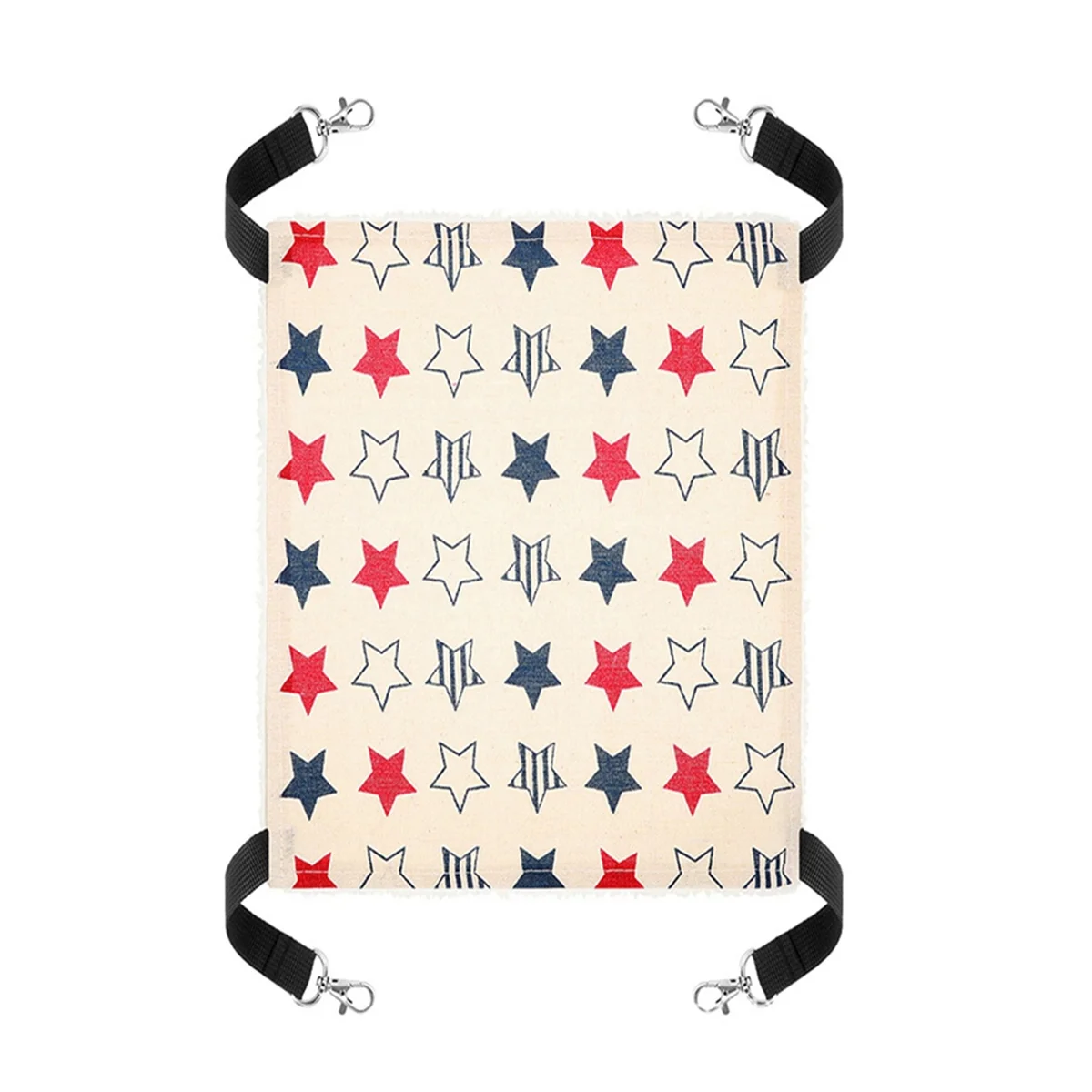 

Reversible Pet Hanging Hammock Soft Breathable Pet Cage Hammock with Metal Hooks Double Sided for Small Dog Rabbits