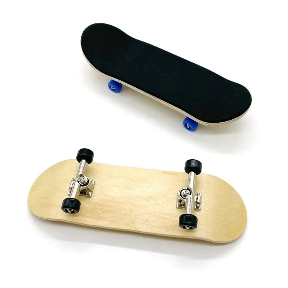 Mini Skateboard professionale per dita a cinque strati in legno di acero con cuscinetti in lega per Skateboard con ruote giocattoli creativi con punta delle dita per bambini