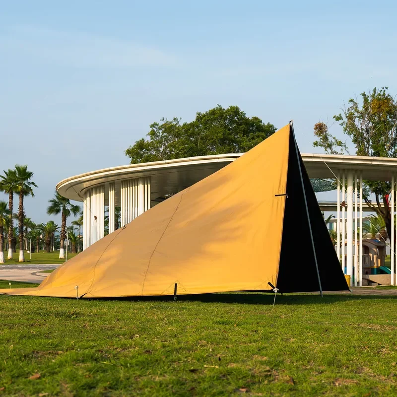 19 Point Hanging Vinyl Sky Curtain Outdoor Camping Sunshade Large Thickened Rainproof Canopy Tent Tarp for Sun Protection