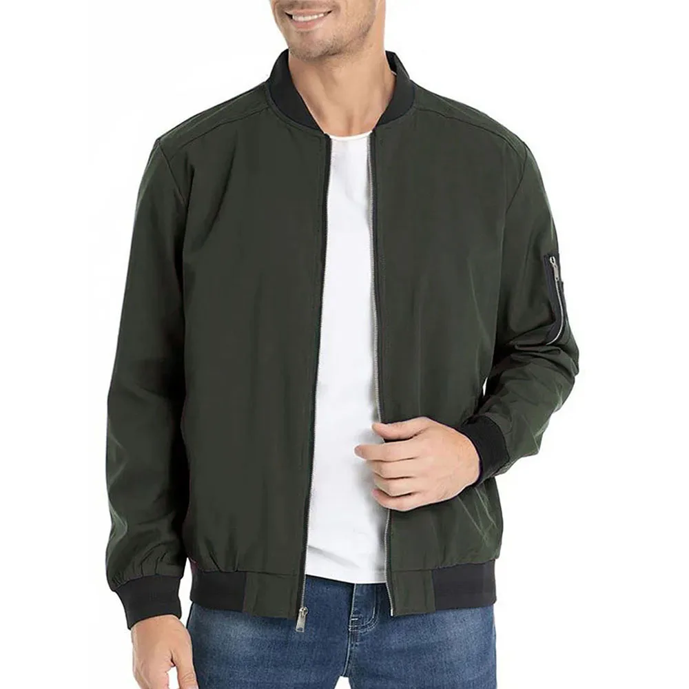 

Men's Bomber Jackets Outdoor Casual Basic Classic Outwear Slim Fit Spring Autumn Streetwear Male Windbreak Baseball Jacket