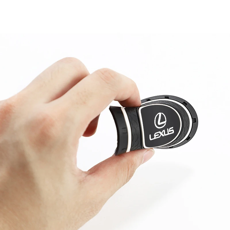 2 قطعة سيارة كوستر وسادة عدم الانزلاق كأس الماء حامل لكزس RX300 IS200 IS250 ES350 Ct200h UX250h NX300h RX350 ES300h GS #3