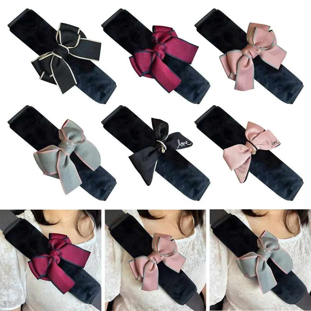 

Bowknot Car protective cover Interior Accessories Safety Belts Shoulder Protection Car Seatbelt Cover Auto Seat Belt