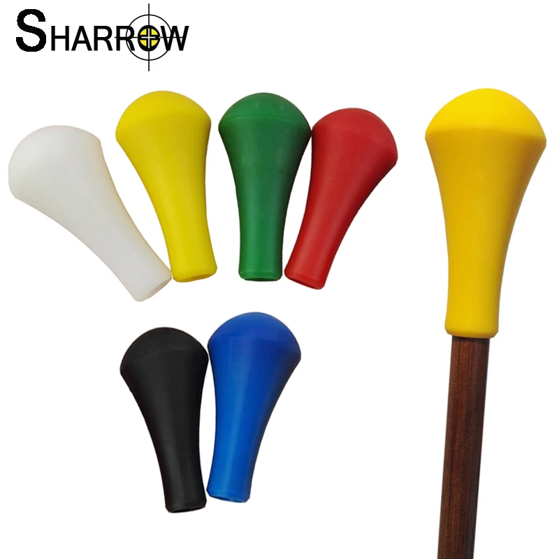 15pcs Nylon Arrow Heads Archery Arrowhead Broadheads Point Tips For 8mm Arrow Shaft Safety Outdoor Shooting Hunting Accessories