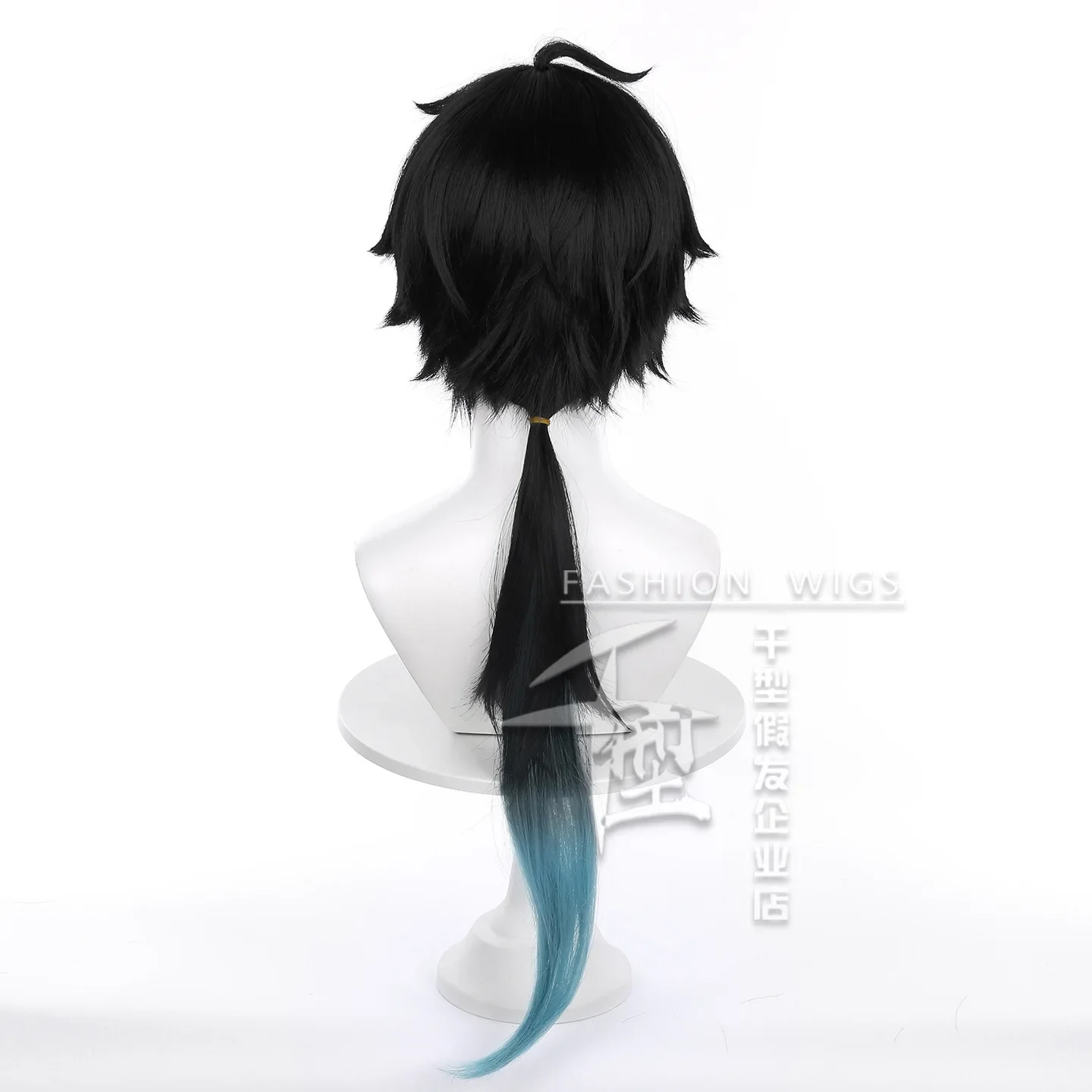 Parrucca cosplay Dan Heng Capelli sintetici sfumati blu neri per parrucche da gioco cinesi per adulti ‌ Accessori per costumi Comic-con