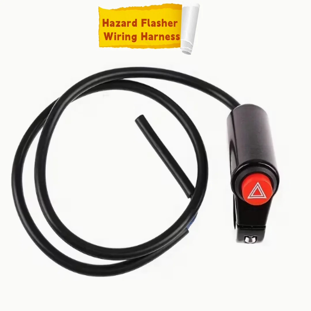AliExpress NONE 1Pc 12V Motorcycle Hazard Warning Light Switch Button 22mm Handlebar Mount For Scooter Electric Bike Modification Accessories