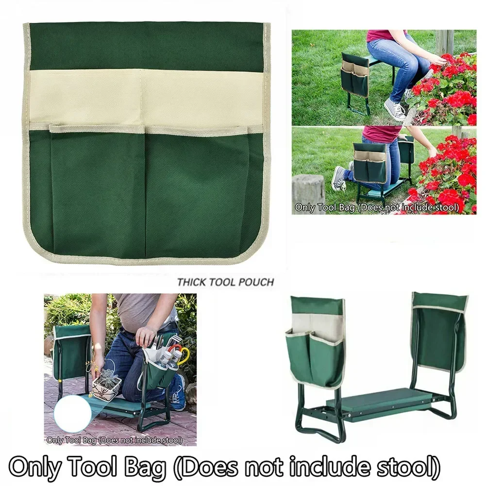 Newly Portable Garden Kneeler Pouch For Kneeling Chair Multi Pocket Gardening Tools Storage Pouch Portable Tool Kit