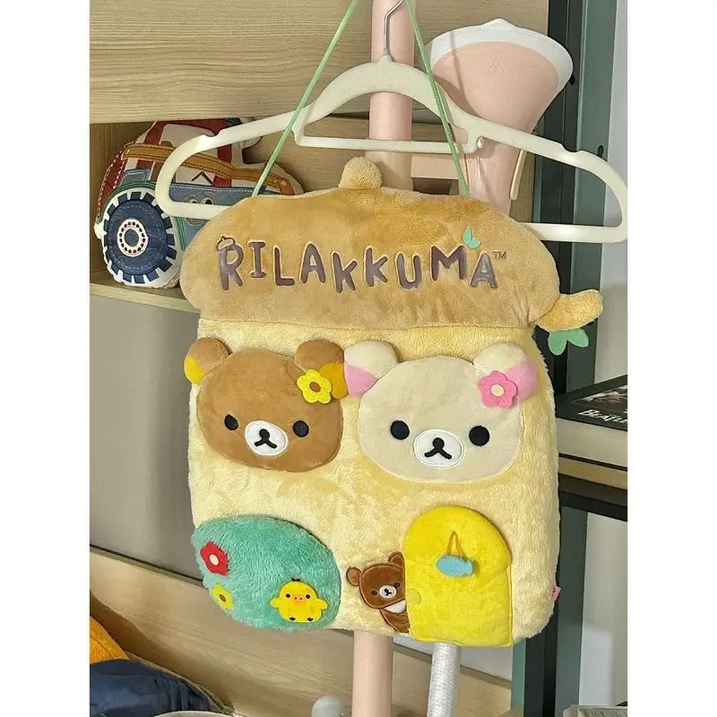 Umari Cute Bear Organizes Monthly Storage Pocket Bag Small And Portable Forest Dormitory Sugar Relaxed Bear Kk Wall Hanging