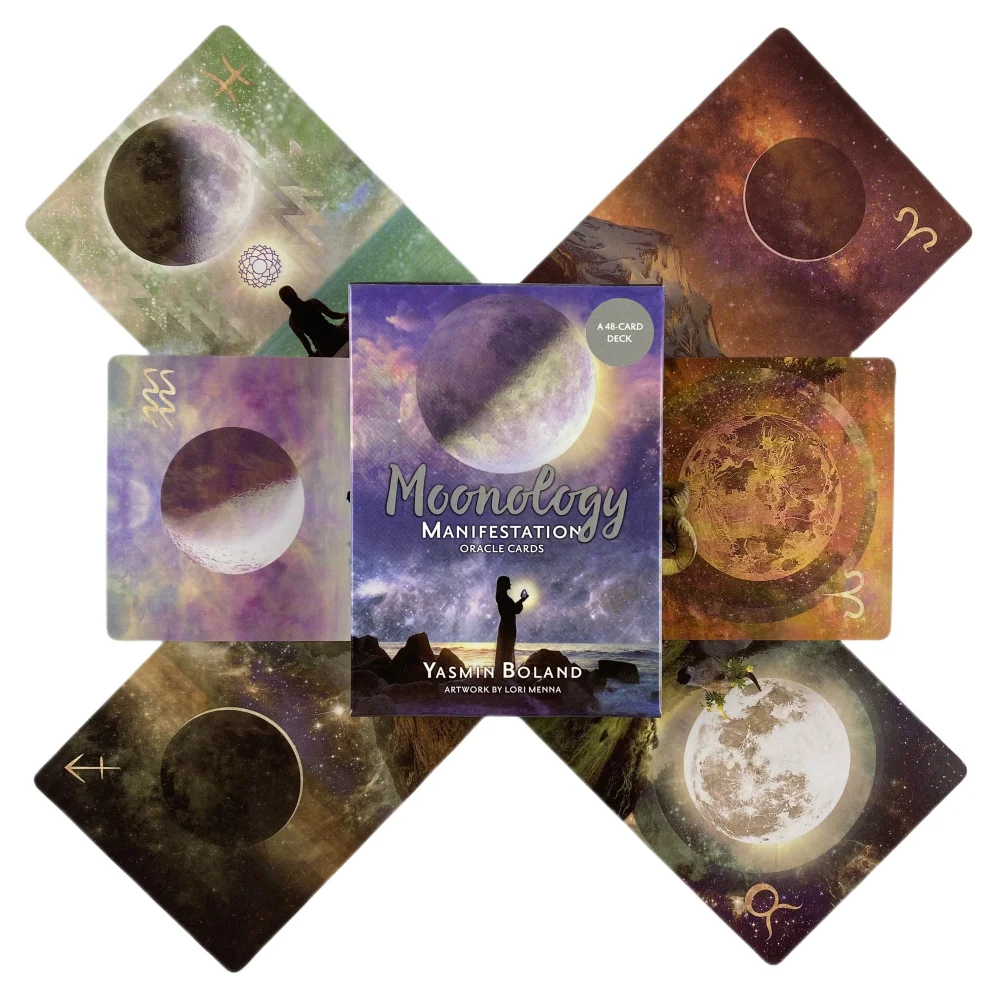 New Magic Moon Oracle Cards Divination Deck English Versions Edition Moonology Manifestation Board Playing Table Games For Party