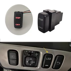 12V Red LED Spotlights Air Pump Radar ESP Headlight Sideslip Switch Button for Mitsubishi ASX LancerEX Pajero V73 V93 V97