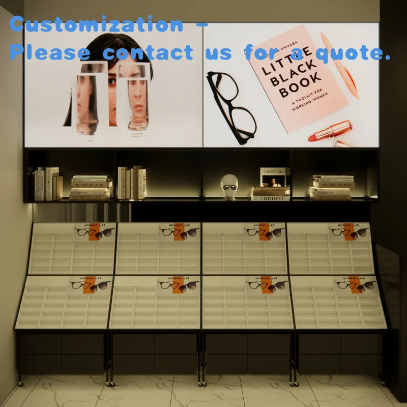 custom.Retail Store Fixture Glass Shop Locking Eyewear Showcase Sunglasses Display Rack Optical Frames Display Stand