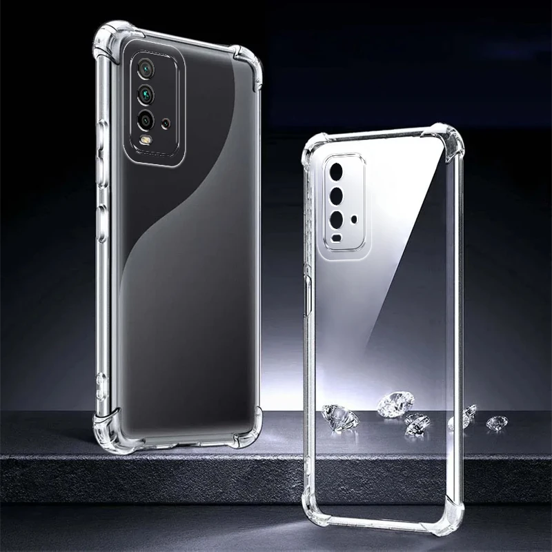 Silicon Case For Xiaomi Redmi 9T Case Redmi 9T Back Cover Soft Clear Transparent Case For Redmi 9T Phone Cases Shockproof Bumper