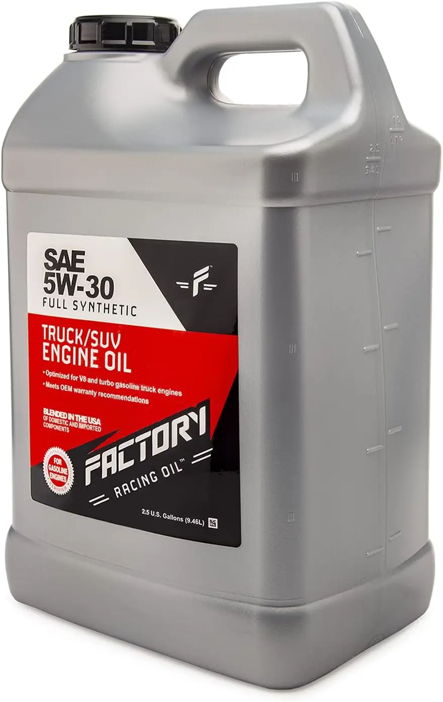 

Oil 209906 Twin Pack SAE 5W-30 Full Synthetic Truck/SUV Engine Oil - API SP ILSAC GF-6A - 5 Gallons (2x2.5 Gal bottles)