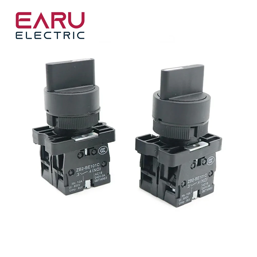 XB2-ED21 XB2-ED25 XB2-ED33 XB2-ED53 2/3 Position 1NO/1NC 1NO/2NO Latching Self-Lock Momentary Selector Rotary Push Button Switch