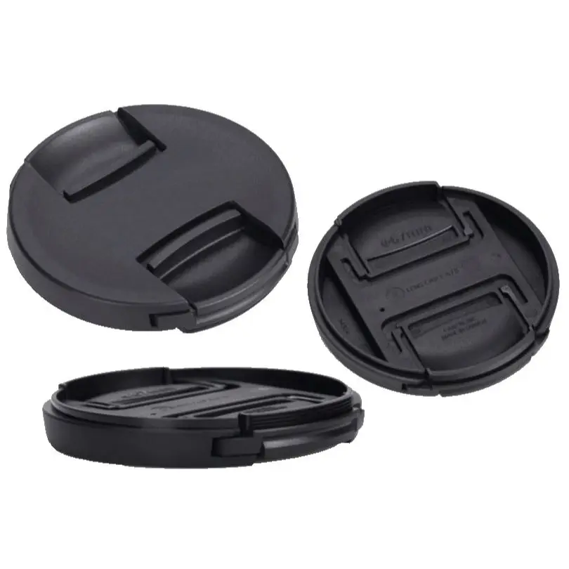 High-quality second generation  43 49 52 55 58 62 67 72 77 82mm Center Pinch Snap-on Cap Cover For Canon Camera Lens