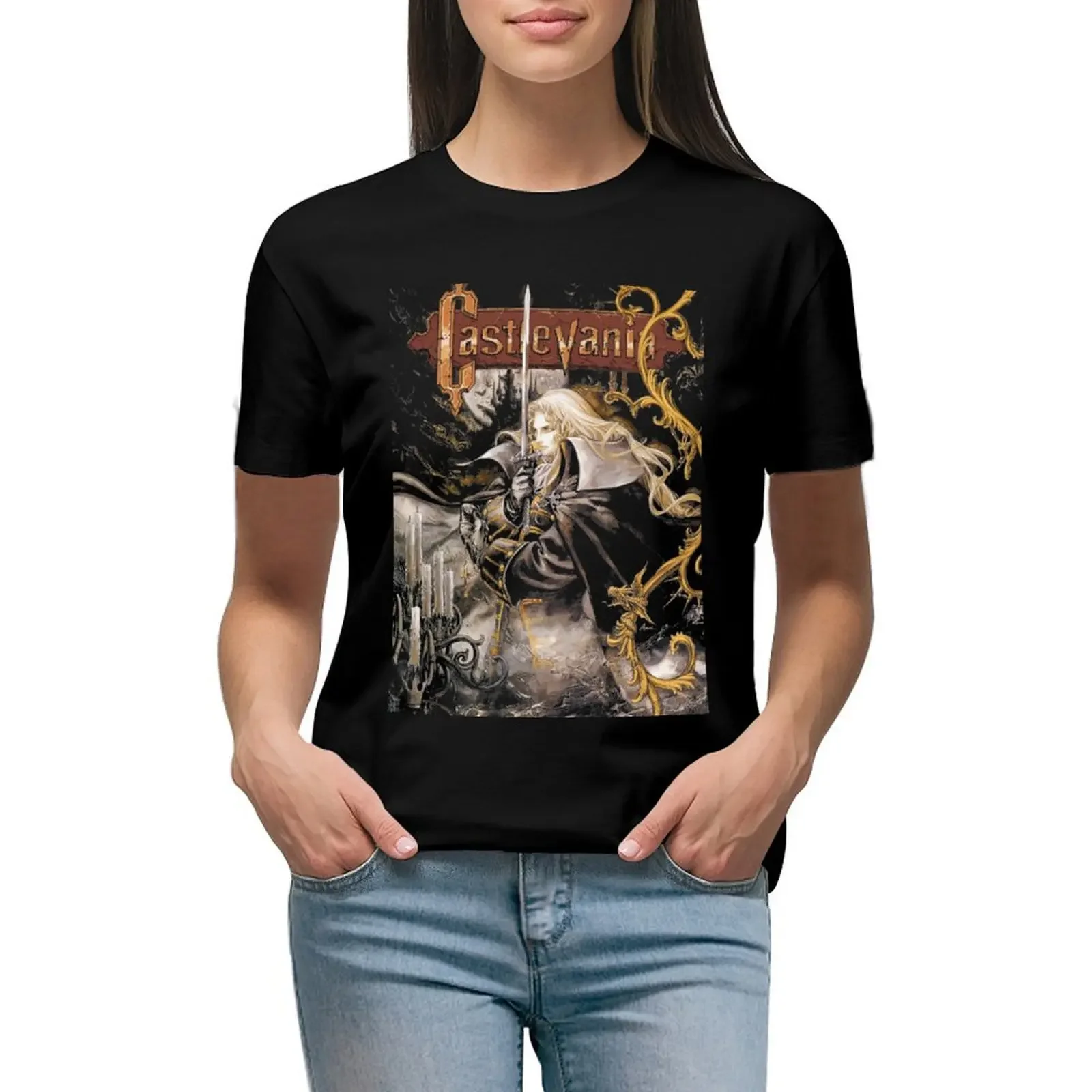 

Castlevania - Symphony of the Night T-Shirt cute clothes customs design your own female t-shirt dress for Women plus size sexy