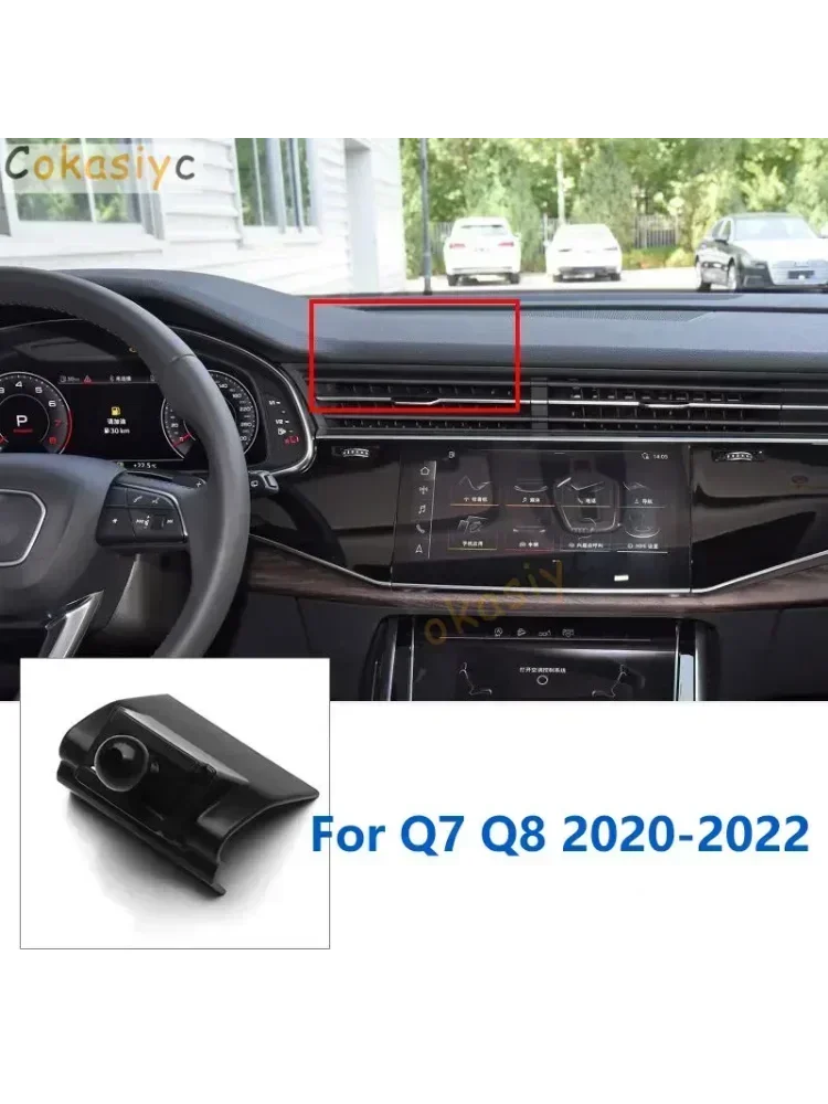 Supports spéciaux 17mm pour Audi Q7 Q8 4M, support de téléphone de voiture GPS, support fixe, accessoires de Base de sortie d'air 2016 – 2022