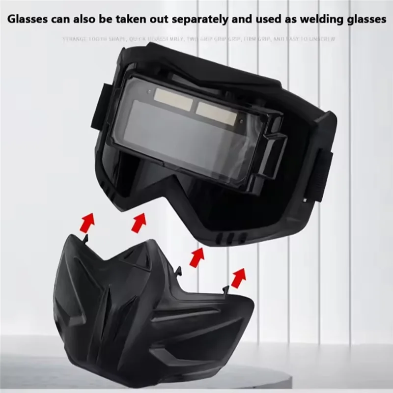 

AT21-Welder's Choice: Auto Darkening Face Protector With Adjustable Strap For Enhanced Safety