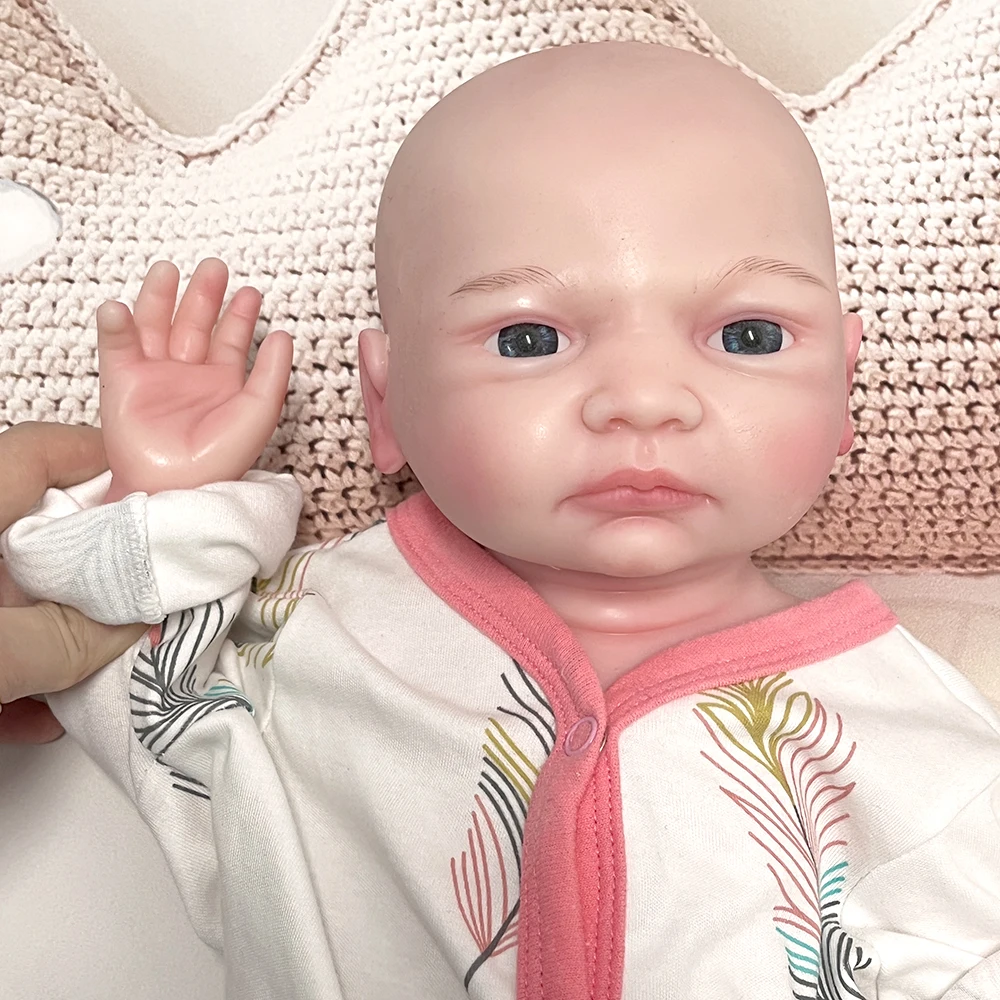 Reborn doll with real skin and full body soft silicone, the first choice for the elderly and children to accompany pregnancy