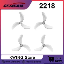 6/8Pairs Gemfan 2218 3-Blades Propellers 1.5mm Shaft For Pavo20 Pro Brushless Bwhoop Quadcopter Frame CW CCW Props