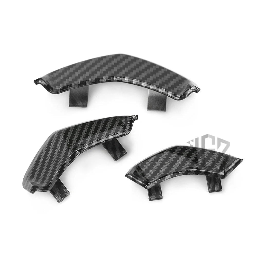 Motorcycle ABS Carbon Head Fairing Tie Guard Trumpet Decorative Cover Decal for VESPA GTS GTV 300 250 2019 - 2022 Accessories