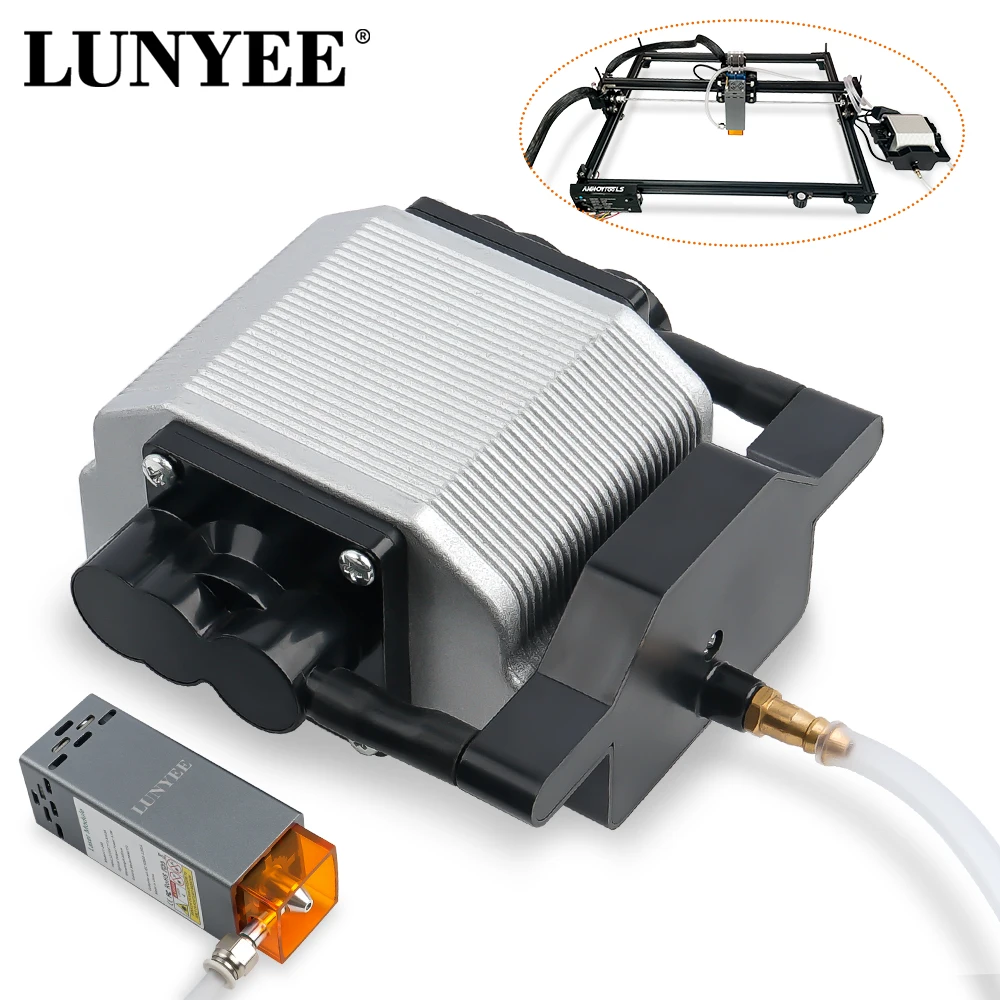 30L/Min Laser Air Assist Pump Air Compressor For 80w/40W Laser Engraving Machine Adjustable Speed Low Noise Upgraded Nozzle