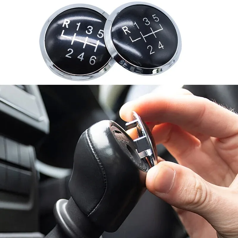 For Volkswagen VW Transport T5 T6 2003 2004 2005 2006 2007 2008-2019 5/6 Speed Gear Shift Knob Stick Cover Cap Emblem Badge